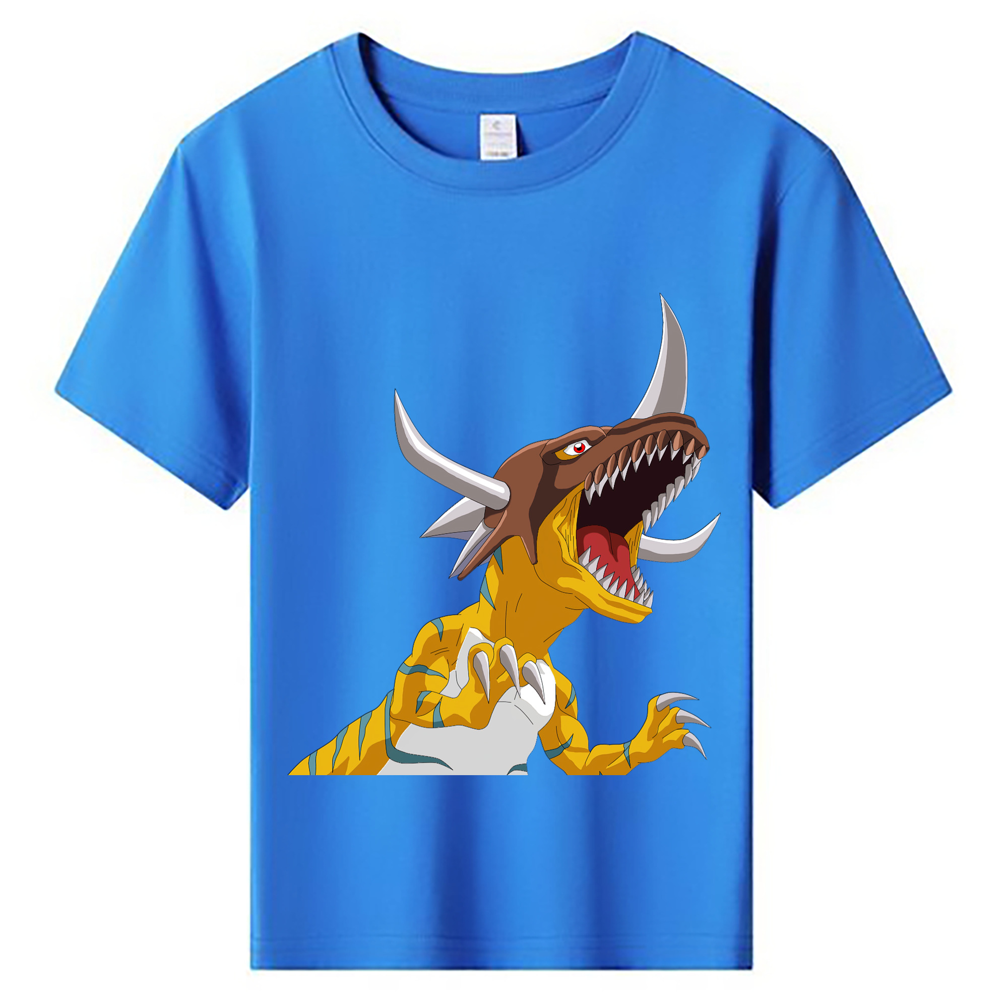 （画像用） Digimon デジタルモンスター/デジモン 綿100％キッズTシャツ（フロントプリント）